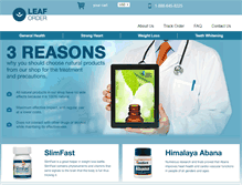 Tablet Screenshot of leaforder.com